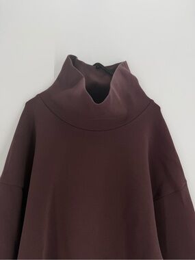 Cos Roll Neck Scuba Oversized Neoprene Top Sweater